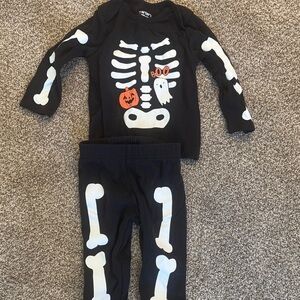 Carters Kids Skeleton Costume Set - Black and White